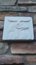 Load and play video in Gallery viewer, History Egyptian Khnum Ram Sculptural wall relief  www.Neo-Mfg.com 9&quot; d8
