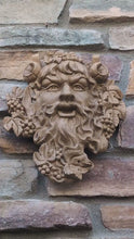Load and play video in Gallery viewer, Roman Greek Bacchus God of wine ritual madness and ecstasy - Bacchus bust Sculptural Wall frieze plaque relief www.Neo-Mfg.com 12"
