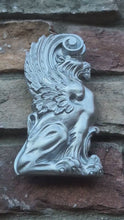Load and play video in Gallery viewer, Griffin gryphons Winged lion wall Sculpture plaque set pair 7.75" ea www.Neo-Mfg.com Home decor mystical b13
