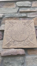 Load and play video in Gallery viewer, Egyptian Dendera Zodiac CALENDAR Sculptural wall relief plaque 12&quot; Museum Quality www.Neo-Mfg.com
