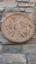 Load and play video in Gallery viewer, Roman Greek Dionysus God of wine ritual madness and ecstasy - Bacchus Satyr Sculptural Wall frieze plaque relief www.Neo-Mfg.com 14"
