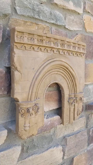 Roman Greek wall archway architectural fragment sculpture relief frieze www.NEO-MFG.com 16"