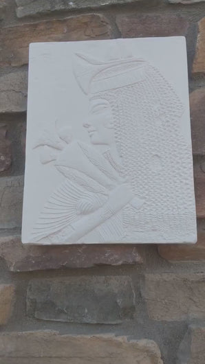 History Egyptian Depet mother of general Imeneminet Plaque Artifact  Sculpture 13" www.Neo-Mfg.com h2