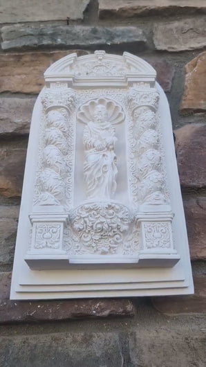Historical religious St. Peter wall sculpture plaque 14 3/8" www.Neo-mfg.com