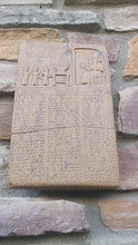 Load and play video in Gallery viewer, Babylonian Tablet of Shamash Sun god tablet Museum reproduction plaque www.NEO-MFG.com 11"
