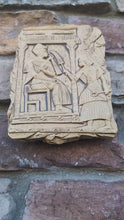 Load and play video in Gallery viewer, Egyptian prince fragment tomb wall plaque Sculpture art 7.5" www.Neo-Mfg.com home decor
