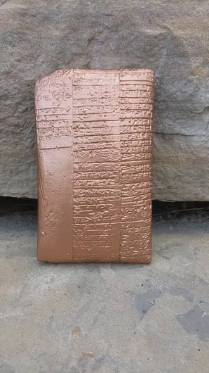Sumerian Cuneiform tablet Medical Nippur Sculptural  relief  plaque www.Neo-Mfg.com 5.5" Museum reproduction