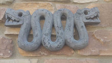 Load and play video in Gallery viewer, History Aztec Double Headed Serpent Maya Artifact Carved Sculpture Statue 16.25" www.Neo-Mfg.com
