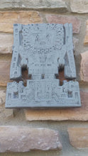 Load and play video in Gallery viewer, Inca Viracocha Tiwanaku Gateway sun Sculptural wall relief plaque 10" www.Neo-Mfg.com home decor d19
