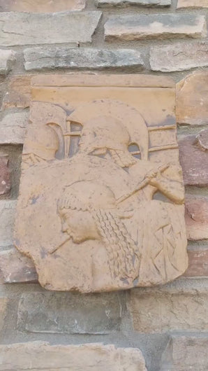 Roman Greek Hera Siphnian Sanctuary Apollo Sculptural Wall frieze plaque Fragment relief www.Neo-Mfg.com 16" home decor