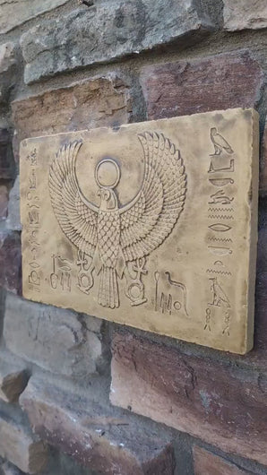 Egyptian Horus tomb fragment Plaque Artifact  Sculpture 11" www.Neo-Mfg.com Ramses