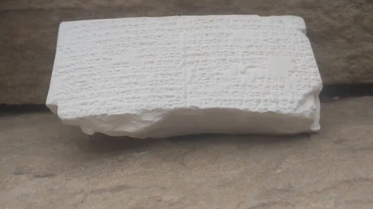 Babylon Epic of Gilgamesh Slaying Humbaba Clay Cuneiform Tablet  museum replica Sculpture 5.51" www.Neo-Mfg.com