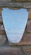 Load and play video in Gallery viewer, History Egyptian Palette of Narmer Sculptural wall relief  www.Neo-Mfg.com 12.5&quot; back side
