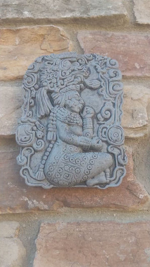History Aztec Maya Mesoamerica Itza plaque wall Sculpture Statue www.Neo-Mfg.com 6"