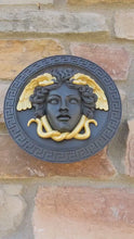 Load and play video in Gallery viewer, History Medusa Artifact Carved wall plaque Sculpture Statue 8" www.Neo-Mfg.com high relief
