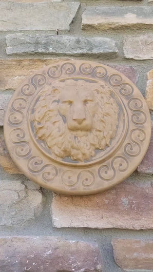 Lion S wall Sculpture plaque 11" www.Neo-Mfg.com Home decor