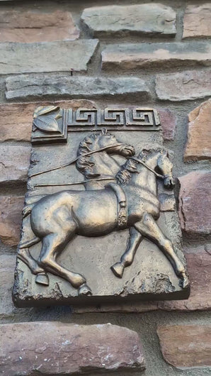 Charge of the Roman Charioteer Horse Sculpture Statue Chariot Horse 12"  www.Neo-mfg.com m14