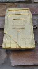Load and play video in Gallery viewer, History Egyptian False Door Tomb Pepi-Ankh Iry Sculptural wall relief  www.Neo-Mfg.com 9&quot; j29

