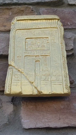 History Egyptian False Door Tomb Pepi-Ankh Iry Sculptural wall relief  www.Neo-Mfg.com 9" j29
