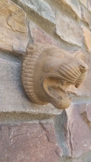 Assyrian Persian Persepolis Lion of Gilgamesh head capital Sculpture statue 4" www.Neo-Mfg.com Museum reproduction