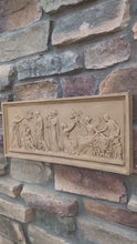 Load and play video in Gallery viewer, Roman Greek Thorvaldsen The Ages of Love 1824 Cherub nursery plaque wall relief www.Neo-Mfg.com 18"
