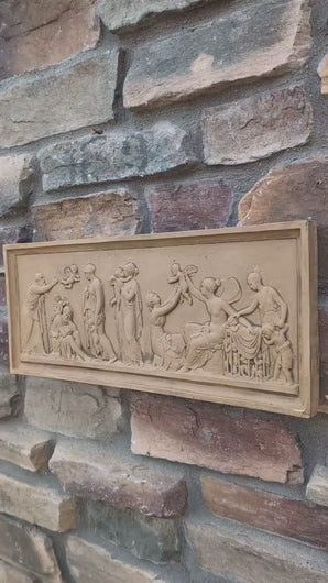 Roman Greek Thorvaldsen The Ages of Love 1824 Cherub nursery plaque wall relief www.Neo-Mfg.com 18"