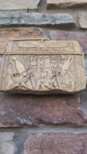 Load and play video in Gallery viewer, Egyptian Nekhbet tomb fragment Sculptural wall relief  www.Neo-Mfg.com 7 3/8"
