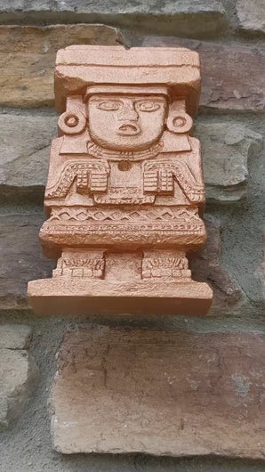 History Aztec Maya Chalchiuhtlicue Teotihuacan Stele Totem Artifact Sculpture Statue 8" Tall www.Neo-Mfg.com Museum replica