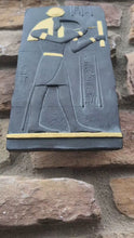 Load and play video in Gallery viewer, History Egyptian God Thoth Tehuti Sculptural wall relief  www.Neo-Mfg.com 11.5&quot; e8
