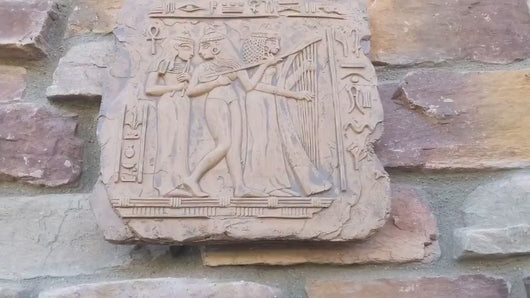 Egyptian Musicians - Tomb of Nakht, Egypt. Dynasty XVIII 1450 B.C.  www.NEO-MFG.com  11.5"