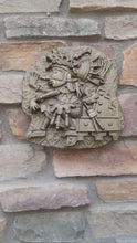 Load and play video in Gallery viewer, History Aztec Maya Artifact Carved Quetzalcoatl Sculpture Statue 11" Tall www.Neo-Mfg.com Wall art Codex P1
