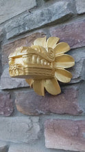 Load and play video in Gallery viewer, History Feathered Serpent Head of Quetzalcoaltl Aztec Maya Artifact Carved Sculpture Statue 7" www.Neo-Mfg.com
