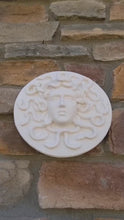 Load and play video in Gallery viewer, Roman Greek Medusa Sculptural wall relief plaque www.Neo-Mfg.com 8.5" Museum reproduction n11
