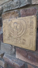 Load and play video in Gallery viewer, Egyptian Horus tomb fragment Plaque Artifact  Sculpture 11&quot; www.Neo-Mfg.com Ramses
