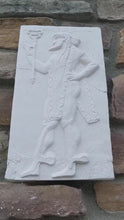 Load and play video in Gallery viewer, Roman Greek Sacello di Venere Herculaneum Warrior Stone Carving Sculpture Wall Frieze tall www.Neo-Mfg.com
