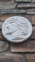 Load and play video in Gallery viewer, Roman Greek ΔΙΩΚΗ coin Sculptural Wall relief plaque www.Neo-Mfg.com

