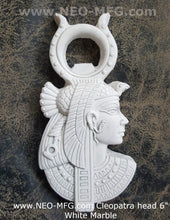 Load image into Gallery viewer, History Egyptian queen Cleopatra Stela Sculptural wall relief plaque www.Neo-Mfg.com 6&quot;
