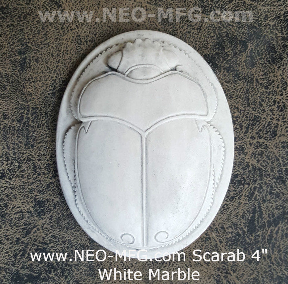 History Egyptian Scarab Sculptural relief www.Neo-Mfg.com 4"