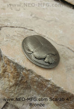 Load image into Gallery viewer, History Egyptian Scarab Sculptural relief www.Neo-Mfg.com 4&quot;
