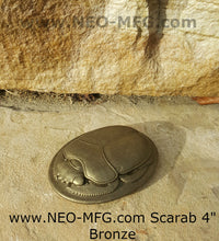 Load image into Gallery viewer, History Egyptian Scarab Sculptural relief www.Neo-Mfg.com 4&quot;
