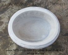Load image into Gallery viewer, History Egyptian Hieroglyphics Bowl Vessel  Oval container www.Neo-Mfg.com 4.5&quot;
