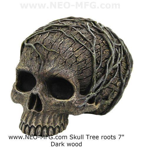 Tree Spirit Dryad Skull Collectible Figurine Desktop Home Decor 7"