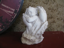 Load image into Gallery viewer, Baby sleeping in Fathers hands sculpture statue  www.Neo-Mfg.mfg 8&quot;
