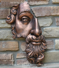 Load image into Gallery viewer, Marcus Aurelius Antoninus Augustus 3D Portrait Face Wall Plaque Sculpture Fragment 22&quot; Museum Quality www.Neo-Mfg.com

