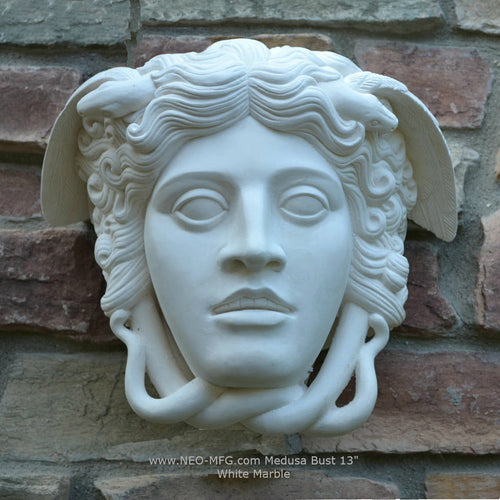 History Medusa Versace Rondanini Bust design Artifact Carved Sculpture Statue 13" www.Neo-Mfg.com Large Scale
