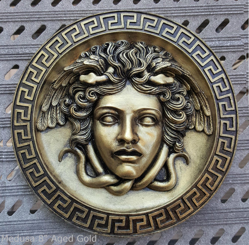 History Medusa Versace design Artifact Carved Sculpture Statue 8" www.Neo-Mfg.com