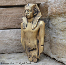 Load image into Gallery viewer, History Egyptian Amenemhat III Sculptural relief statue www.Neo-Mfg.com 8.5&quot; no base
