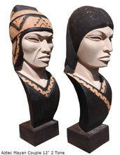 Load image into Gallery viewer, Aztec Mayan Indigenous Couple Statue Sculpture 12&quot; www.Neo-Mfg.com home decor
