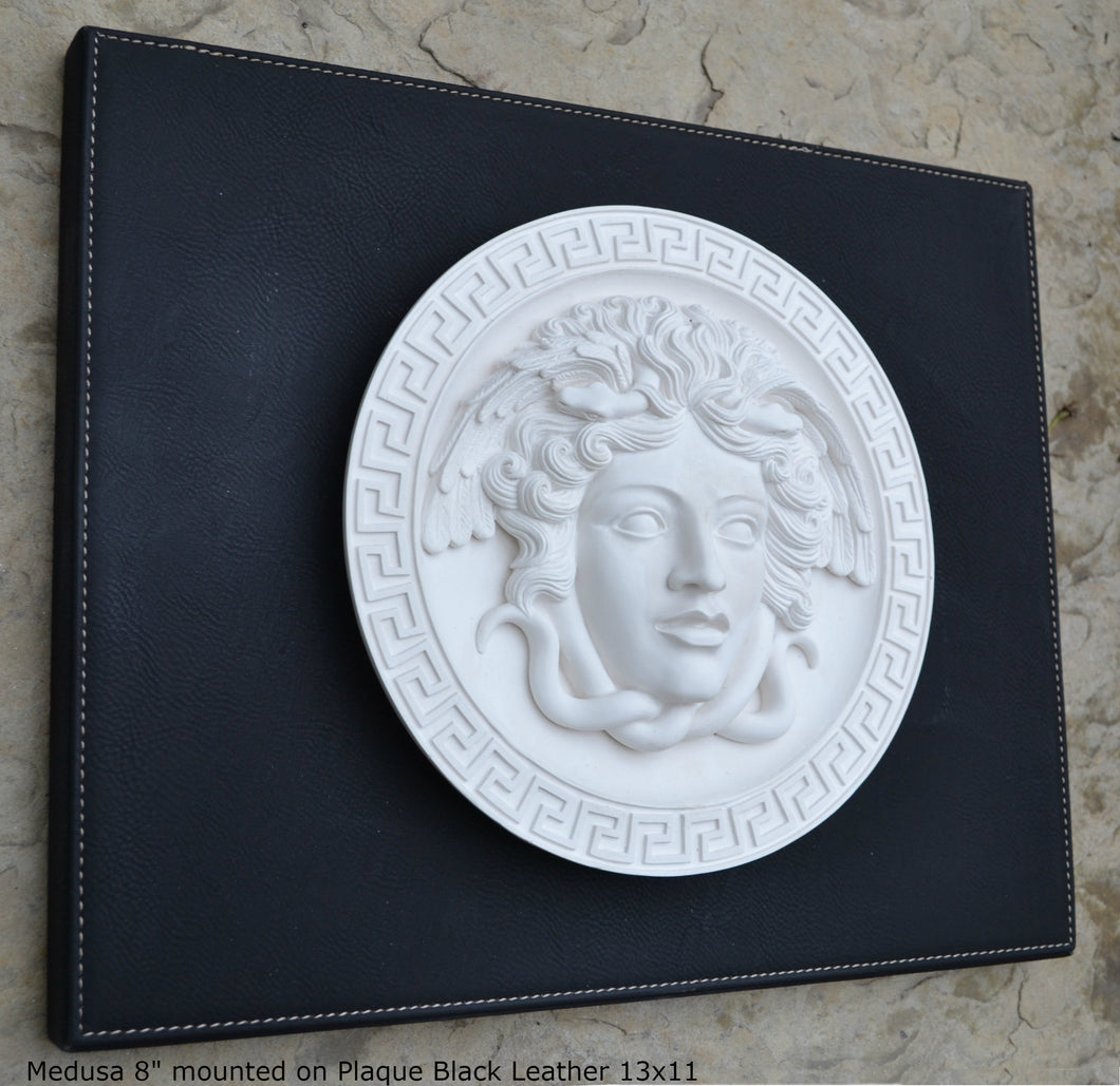 History Medusa Versace design Artifact Carved Sculpture Statue 8" www.Neo-Mfg.com Mounted on Plaque