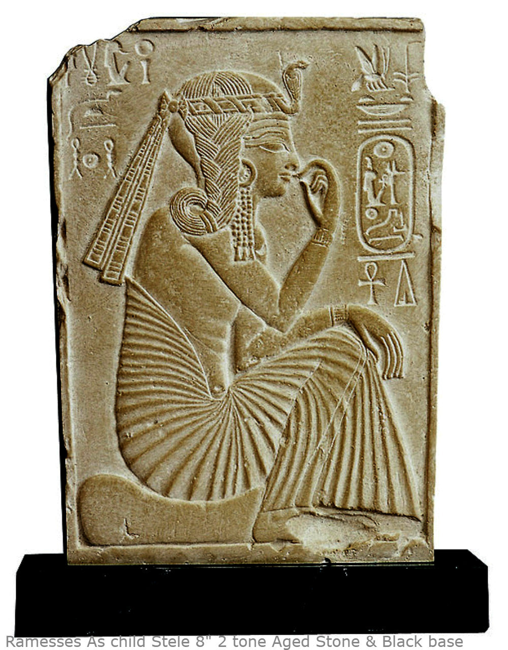 Egyptian Ramesses Ramses II child stele & Ptah Sculpture museum reproduction art 8" www.Neo-Mfg.com home decor